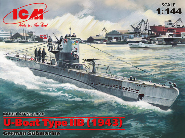 ICM S010 1/144 U-Boat Type IIB (1943) German Submarine