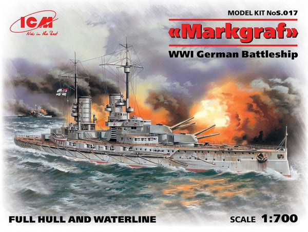ICM S017 1/700 SMS Markgraf Battleship