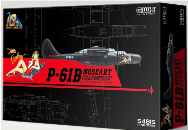 Great Wall Hobby S4815 1/48 P-61B Noseart w/ Full Underwing Store