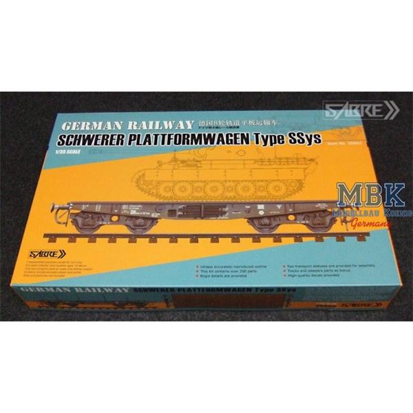 Sabre 35A02 1/35 German Railway Schwerer Plattformwagen Type SSys - Standard Edition