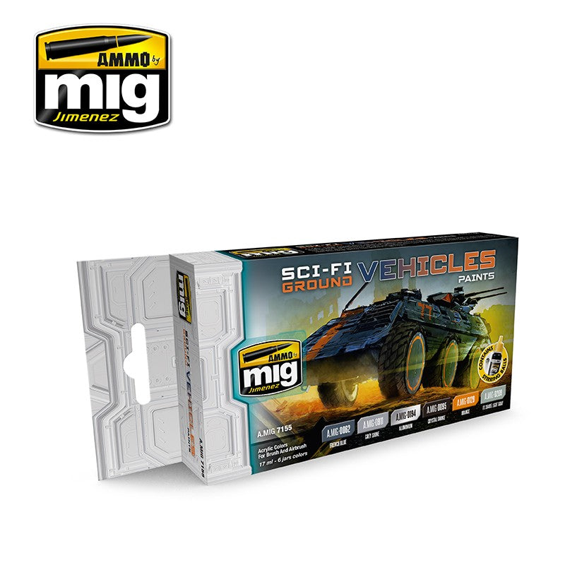 AMMO by Mig 7155 Sci-Fi Ground Vehicles Color Set
