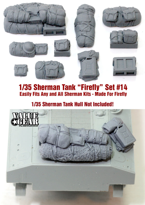 Value Gear SH014 1/35 Sherman Engine Deck & Stowage Set #14