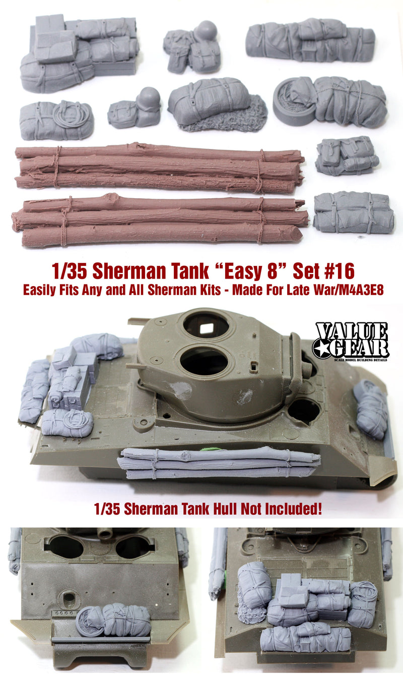 Value Gear SH016 1/35 Sherman Engine Deck & Stowage Set
