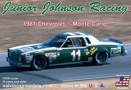Salvinos JR JJMC1981R 1/25 Junior Johnson '81 Cherolet Monte Carlo