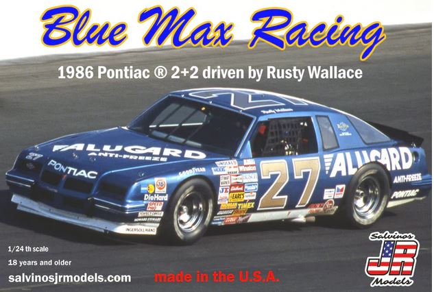 Salvinos JR BMGP1986B 1/24 Blue Max Racing 1986 Pontiac 2+2 driven by Rusty Wallace