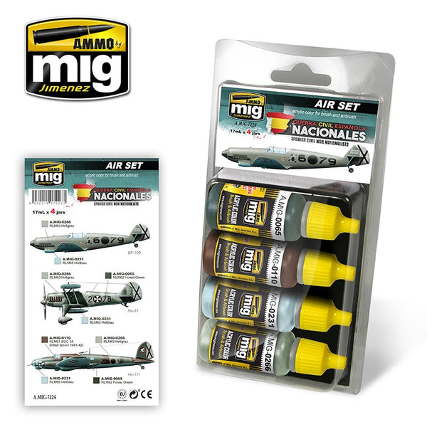 AMMO by Mig 7226 SPANISH CIVIL WAR - NATIONALISTS AIRCRAFTS SET