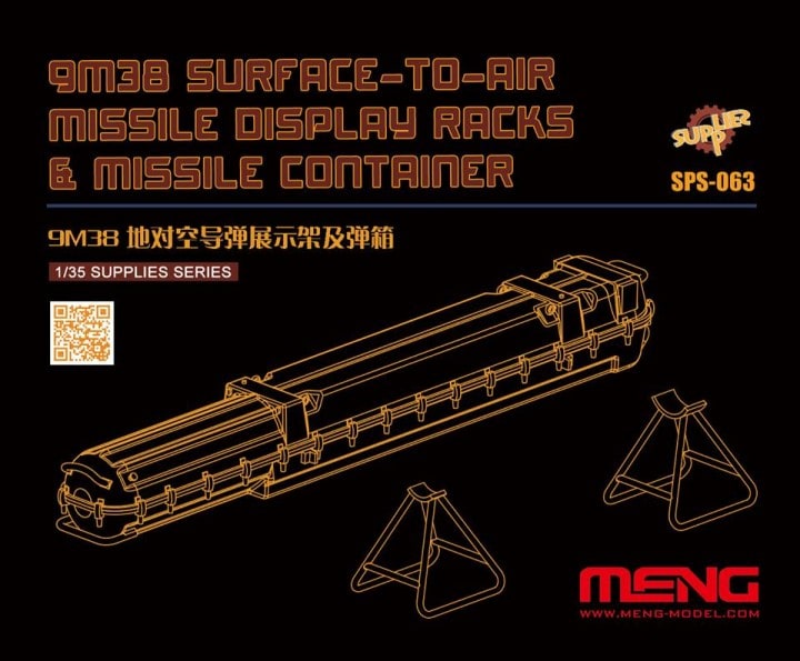 Meng SPS063 1/35 9M38 Missile Display Racks & Missile Container