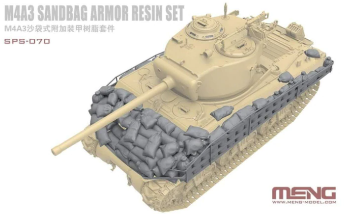 Meng SPS070 1/35 M4A3 Sandbag Armor Resin Set