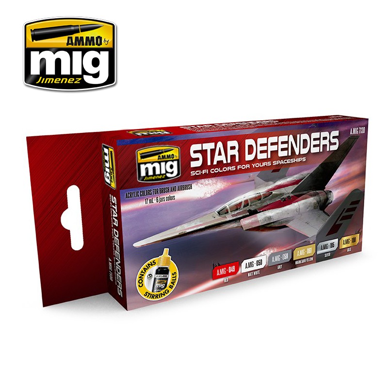 AMMO by Mig 7130 Star Defenders Sci-Fi Color set