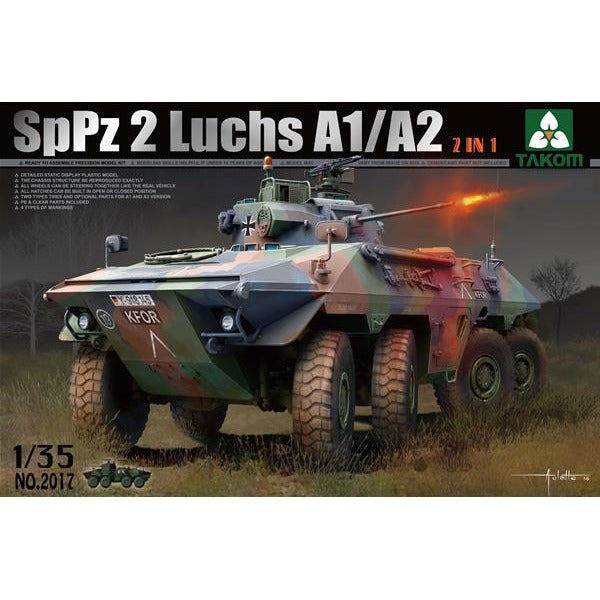 Takom 2017 1/35 Bundeswehr SpPz 2 Luchs A1/A2 2 in 1