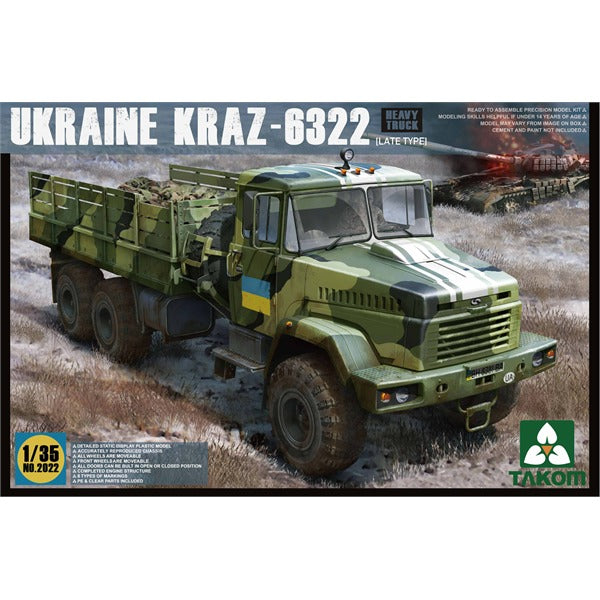 Takom 2022 1/35  Ukraine Kraz-6322 Late Heavy Truck