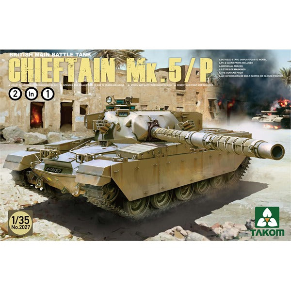 Takom 2027 1/35 British Main Battle Tank Chieftain Mk.5 /P 2in 1