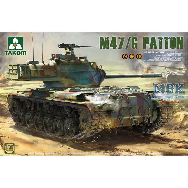 Takom 2070 1/35 US Medium Tank  M-47 Patton inkl. BW Version