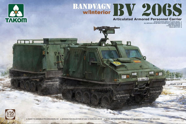 Takom 2083 1/35 Bandvagn Bv 206S Articulated APC with Interior