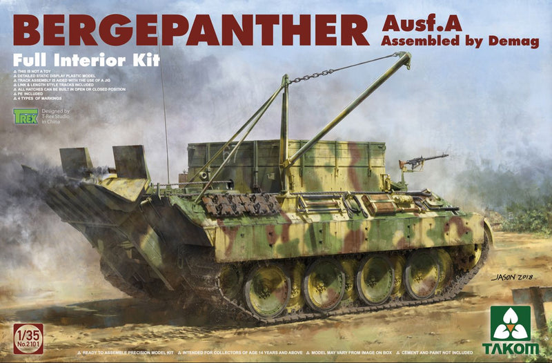 Takom 2101 1/35 Bergepanther Ausf.A - DEMAG - full Interior