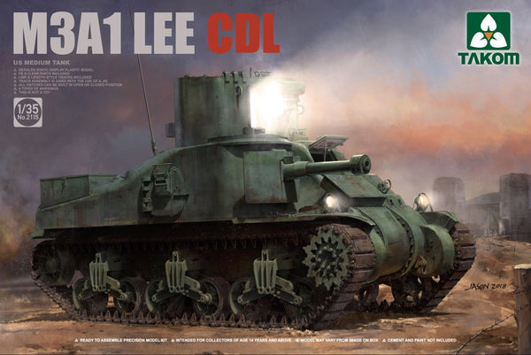 Takom 2115 1/35 M3A1 LEE CDL U.S. Medium Tank