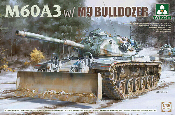 Takom 2137 1/35 M60A3 w/M9 Bulldozer