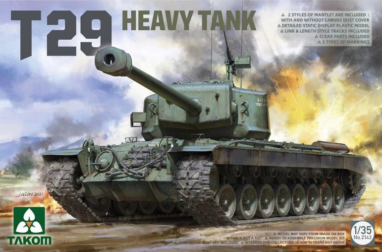 Takom 2143 1/35 U.S. Heavy Tank T29