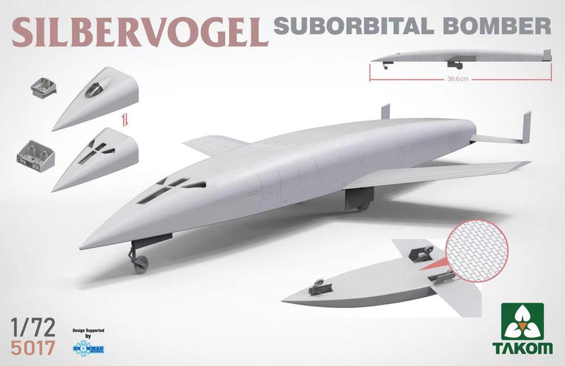 Takom 5017 1/72 SILBERVOGEL Suborbital Bomber 2-in-1