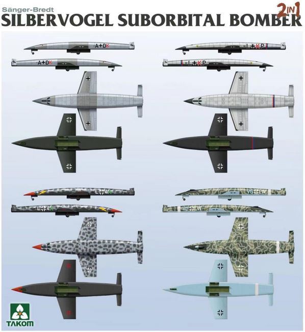 Takom 5017 1/72 SILBERVOGEL Suborbital Bomber 2-in-1