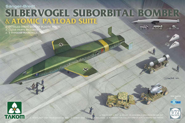 Takom 5018 1/72 SILBERVOGEL Suborbital Bomber & Atomic Payload Suite