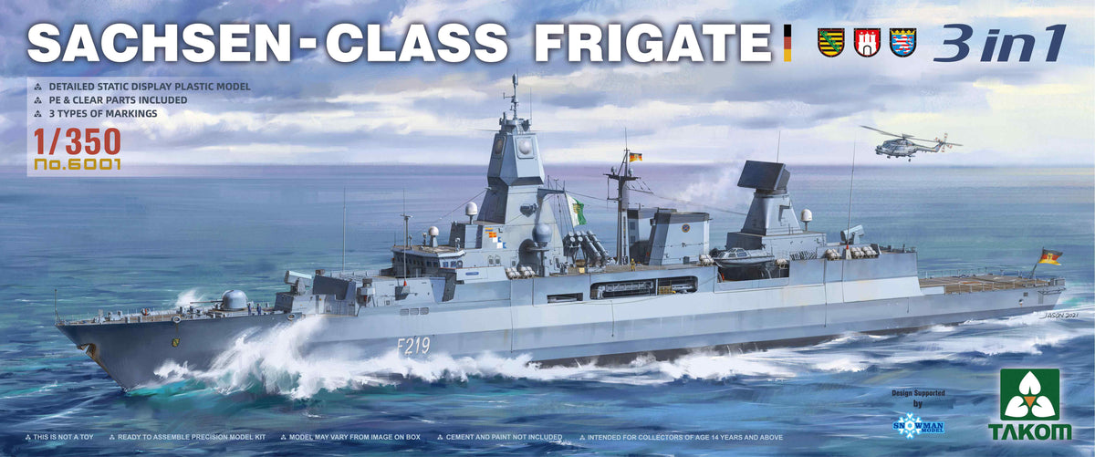 Takom TAK6001 Sachsen-Class Frigate 3 in 1