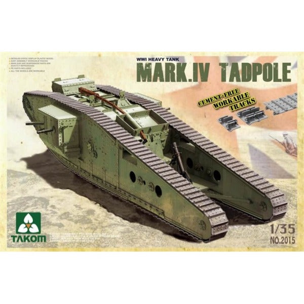 TAKOM 2015 1/35 WWI Mark IV "Tadpole" w/rear Mortar