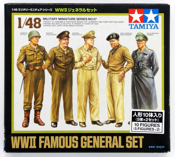 Tamiya 32557 1/48 Tamiya Famous Generals Figure Set