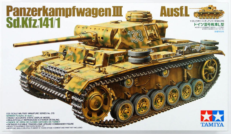 Tamiya 35215 1/35 Panzer III Ausf. L Sd Kfz 141/1