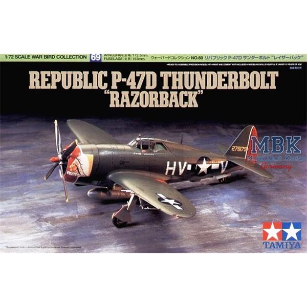 Tamiya 60769 1/72 Republic P-47D Thunderbolt "Razorback"