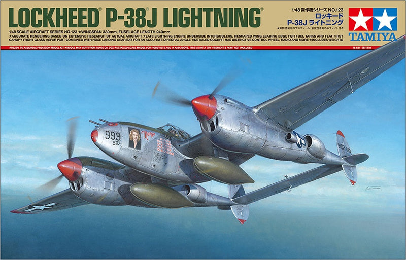 Tamiya 61123 1/48 Lockheed P-38 J Lightning