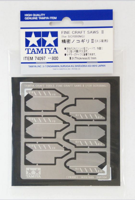Tamiya 74097 Fine Craft Saws For Line Carving