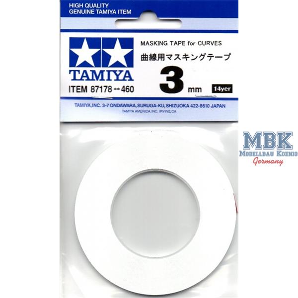 Tamiya 87178 Masking Tape 3 mm for Curves