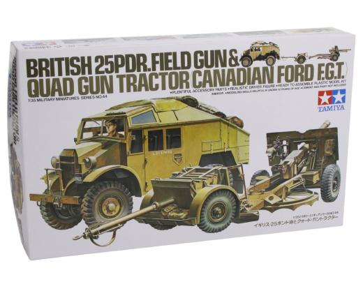 Tamiya 35044 1/35 British Quad Tractor & 25pdr Gun