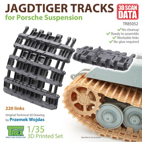 T-Rex 85052 1/35 Jagdtiger Tracks for Porsche Suspension