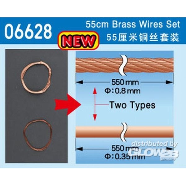 Master Tools 06628 55cm Brass Wire set
