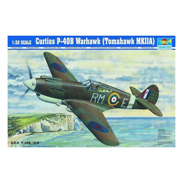 Trumpeter 02228 1/32 Curtiss P-40B Warhawk (Tomahawk MKIIA)