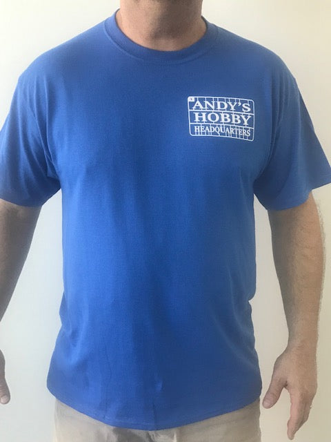 Official Andy's Hobby Headquarters T-Shirt - Royal Blue