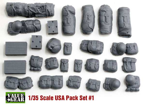 Value Gear US001 1/35 USA Packs & Bags Set #1