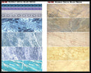Uschi Van Der Rosten UV1019 Marble Decal Blue/Beige