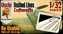 Uschi Van Der Rosten 1/32 Dashed Lines "Luftwaffe" Masking Set