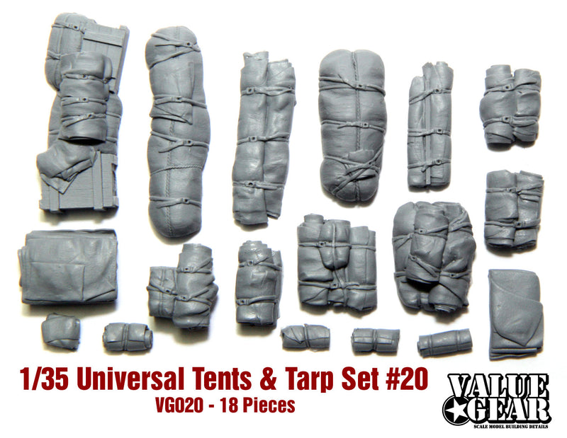 Value Gear VG020 1/35  Universal Tents & Tarps Set