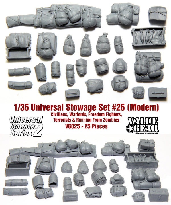Value Gear VG025 1/35  Universal Modern Stowage Gear Set #25