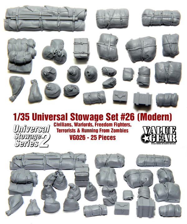 Value Gear VG026 1/35 Universal Modern Stowage Gear Set #26