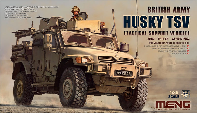 Meng VS009 1/35 British Army HUSKY TSV (Tactical Support Vehicle)