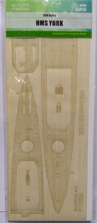 FlyHawk W35079 1/350 HMS YORK (FOR TRUMPETER 05351) Wooden Deck