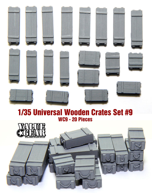 Value Gear WC009 1/35 Universal Wooden Crates Set #9
