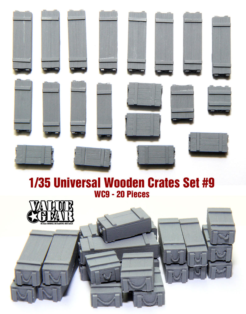 Value Gear WC009 1/35 Universal Wooden Crates Set