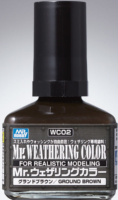 Mr. Hobby WC02 Mr. Weathering Color- Ground Brown - 40ml