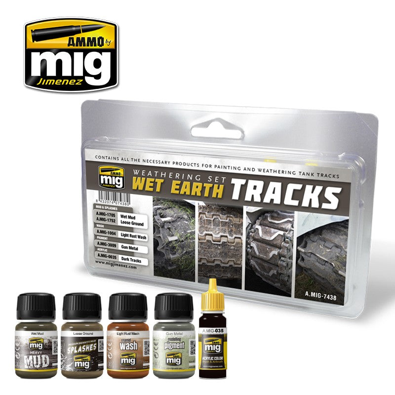 AMMO by Mig 7438 Wet Earth Tracks